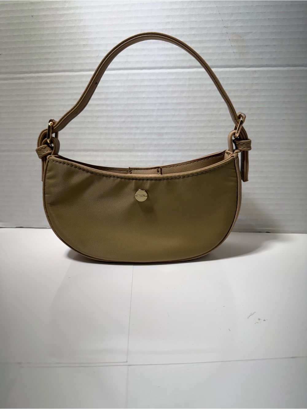 Mali + Lili mini baguette nylon bag Classic Tan